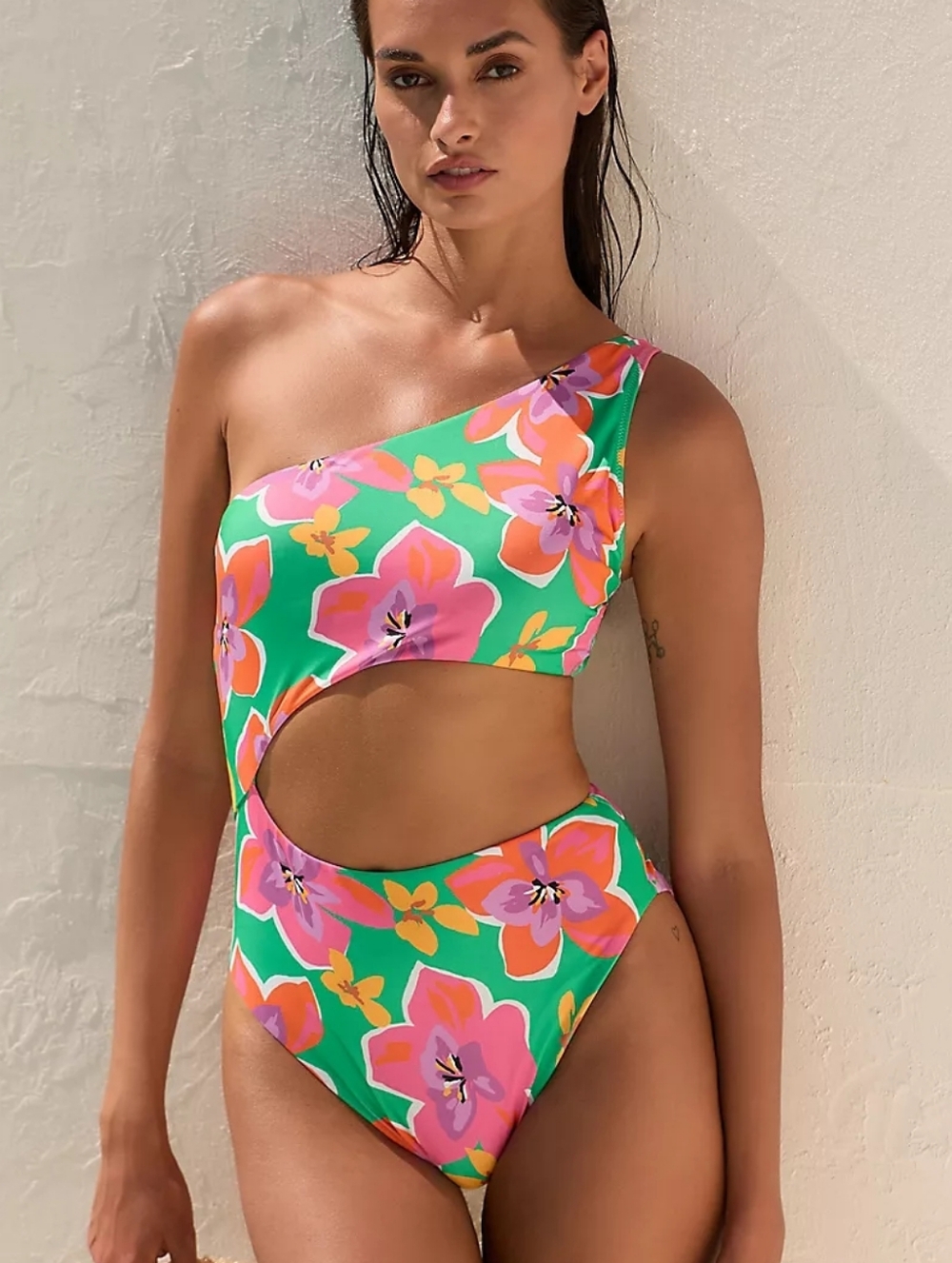 NWT Anthropologie Sanctuary Mio Super Bloom Floral One Piece Swimsuit - Picture 2 of 13